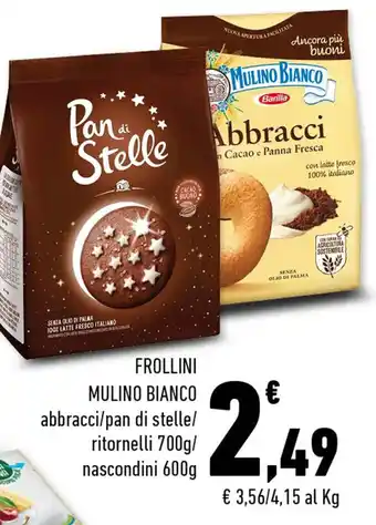 Conad Barilla Mulino Bianco Frollini 700g/600g offerta