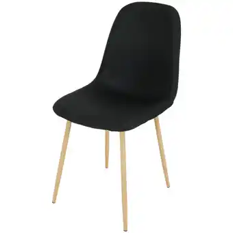 Sedia con gambe in metallo