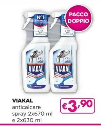 Acqua & Sapone Viakal anticalcare spray 2 x 670 ml e 2 x 630 ml offerta
