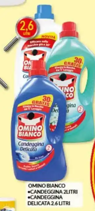 Risparmio Casa Omino Bianco candeggina 2 litri / Candeggina delicata 2.6 litri offerta