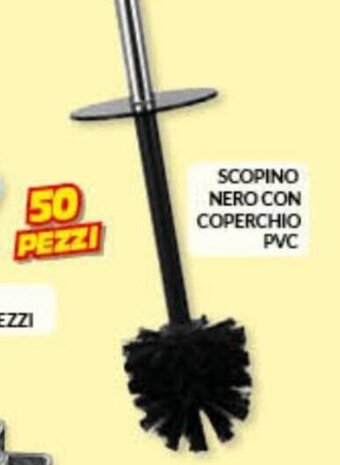 Risparmio Casa Scopino Nero Con Coperchio PVC offerta