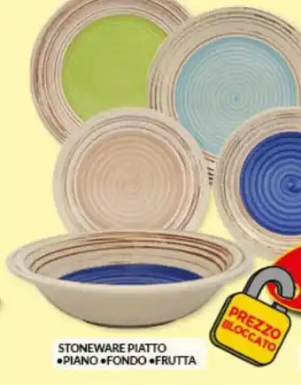 Risparmio Casa Stoneware Piatto Piano/fondo/frutta offerta