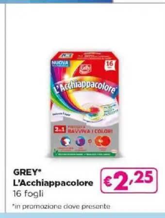 Acqua & Sapone Grey" L'Acchiappacolore 16 fogli offerta