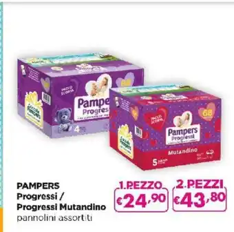 Acqua & Sapone Pampers Progressi / Progressi Mutandino pannolini assortiti 2 pezzi offerta