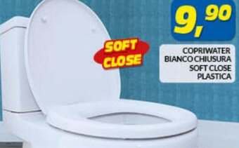 Risparmio Casa Copriwater Bianco Chiusura Soft Close Plastica offerta