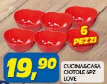 Risparmio Casa Cucina & Casa Ciotole 6pz Love offerta
