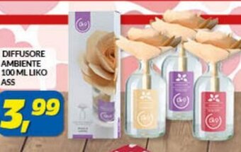 Risparmio Casa Diffusore Ambiente 100 ml Liko Ass offerta