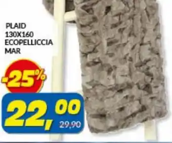 Risparmio Casa Plaid 130x160 Ecopelliccia Mar offerta