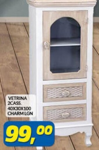 Vetrina 2Cass. 40x30x100 Charm LGN