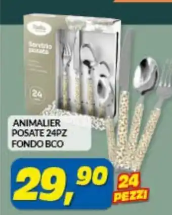 Risparmio Casa Animalier Posate 24pz Fondo BCO offerta