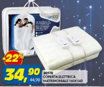 Risparmio Casa 80978 Coperta Elettrica Matrimoniale 160x140 offerta