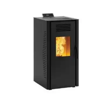 Invicta stufa a pellet con struttura in acciaio, potenza 8 kw, rendimento 88,7%, serbatoio kg 15, kit wi-fi e bluetooth per c