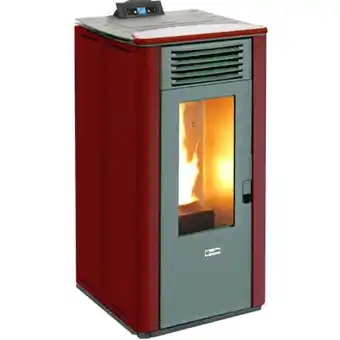 Brico Io Canadian stove stufa a pellet da 10kw ad alta efficienza, molto elegante e d'arredo grazie al top in ceramica e alle pareti i offerta