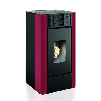 Mondo Brico Stufa pellet rossa maria 9.0 kw 8,2 offerta