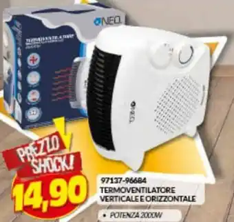 97137-96684 Termoventilatore Verticale e Orizzontale