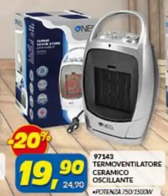 Risparmio Casa 97143 Termoventilatore Ceramico Oscillante offerta