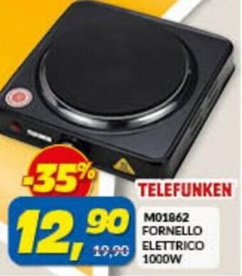 Risparmio Casa Telefunken M01862 Fornello Elettrico 1000W offerta