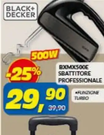Risparmio Casa Black+Decker BXMX500E Sbattitore Professionale offerta