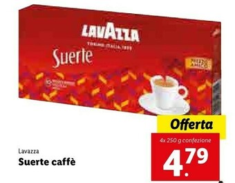 Lidl Lavazza Suerte Caffe offerta
