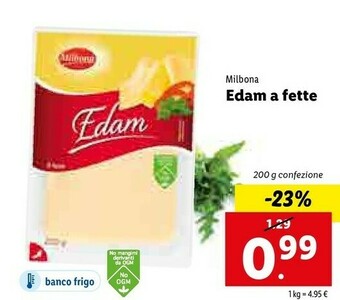 Lidl Milbona Edam A Fette offerta