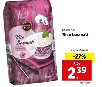Golden sun Riso Basmati