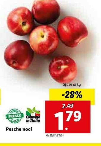 Lidl Pesche Noci offerta