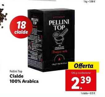 Lidl Pellini Cialde caffè offerta