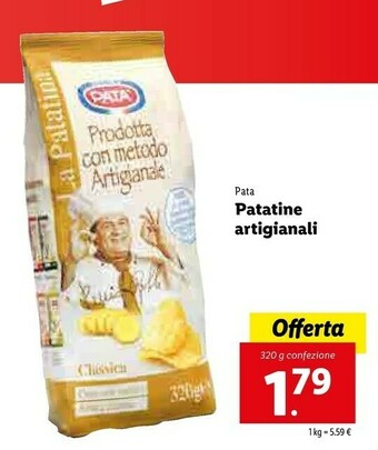 Snack pata Patatine Artigianali