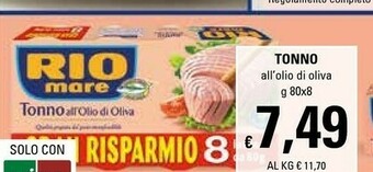 Basko Rio Mare Tonno Rio mare offerta