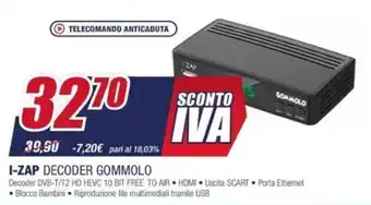 Trony I-ZAP Decoder Gommolo offerta