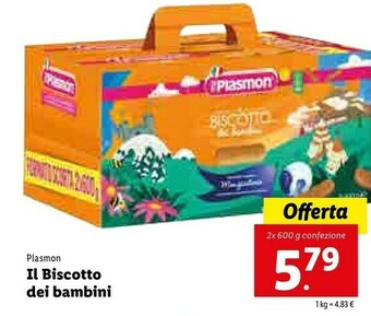 Lidl Plasmon Il Biscotto Dei Bambini offerta