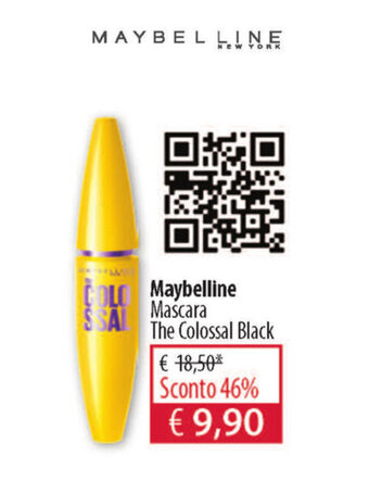 Acqua & Sapone Maybelline Mascara The Colossal Black offerta