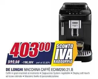 Trony De Longhi Macchina Caffè ECAM290.21.B offerta