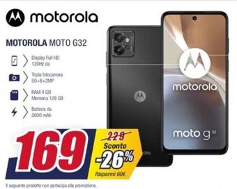 Trony Motorola moto g32 offerta