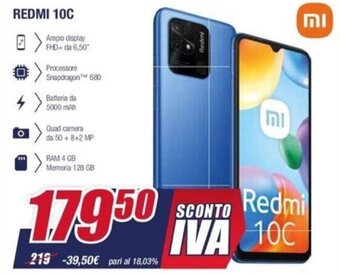 Trony Redmi 10C offerta
