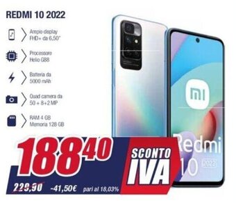 Trony Redmi 10 2022 offerta