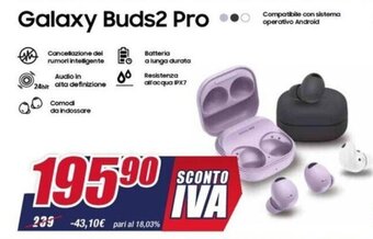 Trony Galaxy Buds2 Pro offerta