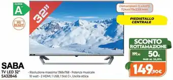 Saba TV LED 32" SA32B46