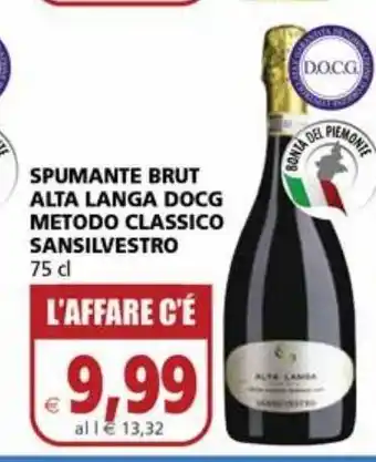 Il Gigante Spumante brut alta langa docg metodo classico sansilvestro offerta