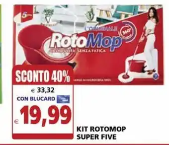 Il Gigante Kit rotomop super five offerta