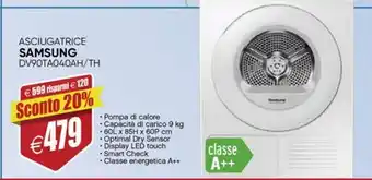 Il Gigante Asciugatrice samsung offerta