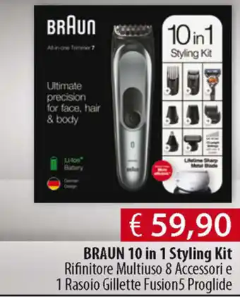 Acqua & Sapone Braun 10 in 1 Styling Kit offerta