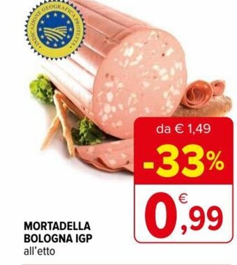 Iperal Mortadella Bologna IGP all'etto offerta