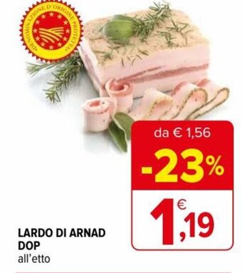 Iperal Lardo Di Arnad Dop all'etto offerta