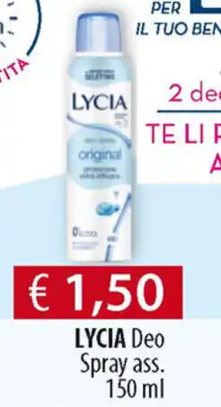Acqua & Sapone Lycia Deo Spray 150ml offerta