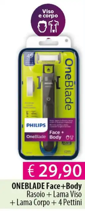 Acqua & Sapone Philips Oneblade Face+Body offerta