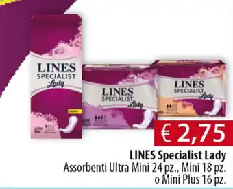 Acqua & Sapone Lines Specialist Lady Ultra Mini 24pz, Mini 18pz o Mini Plus 16pz offerta