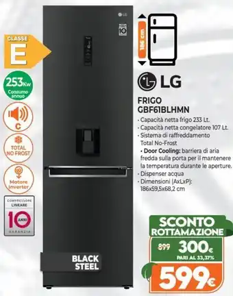 Iperal LG Frigo GBF61BLHMN offerta