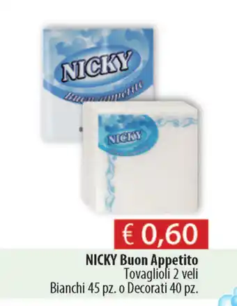 Acqua & Sapone Nicky Buon Appetito 2 veli 45pz o 40pz offerta