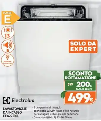 Iperal Electrolux Lavastoviglie da Incasso EEA27210L offerta
